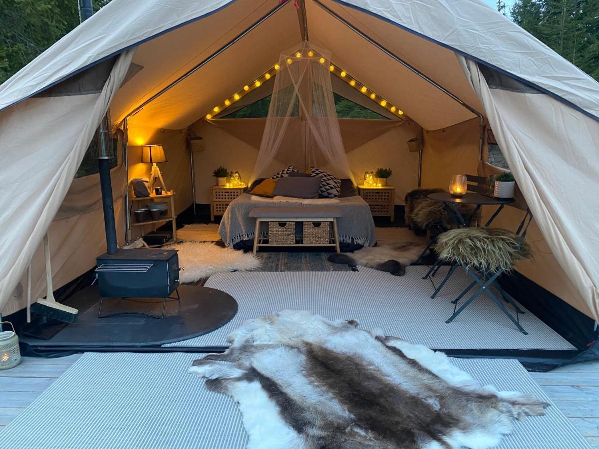 Glamping Tent With Amazing View In The Forest Torsby Exteriér fotografie