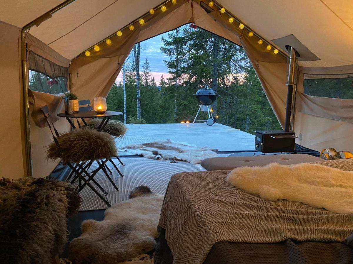 Glamping Tent With Amazing View In The Forest Torsby Exteriér fotografie