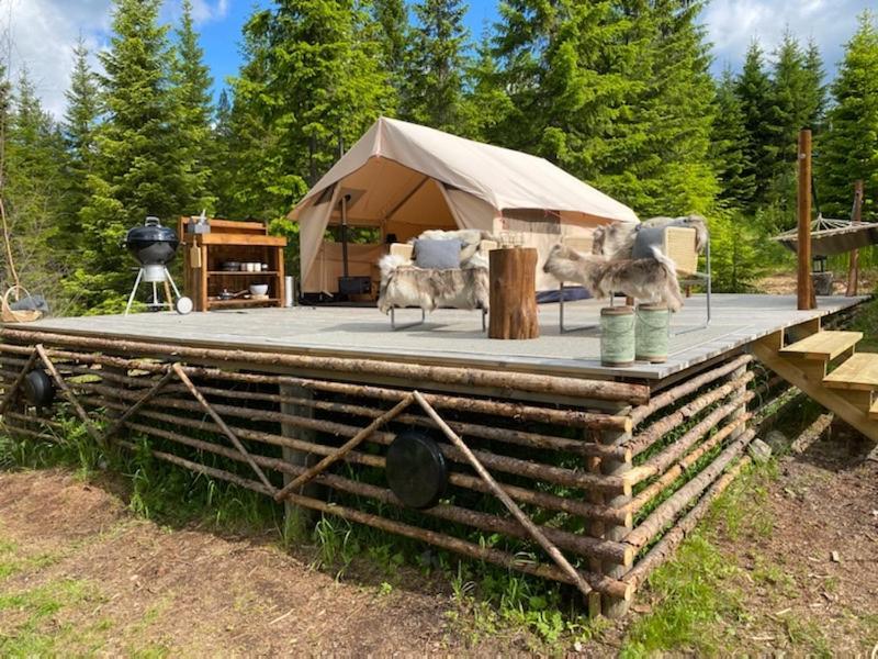 Glamping Tent With Amazing View In The Forest Torsby Exteriér fotografie